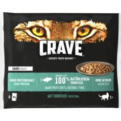 Kissanruoka Crave 4 x 85 g tonnikala