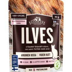 Kissanruoka Dagsmark 80 g Ilves Kanaa kastikkeessa