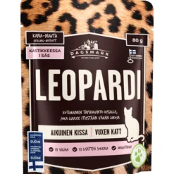Kissanruoka Dagsmark 80 g Leopardi Kana-nauta kastikkeessa