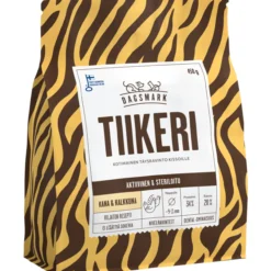 Kissanruoka Dagsmark 450 g Tiikeri kana-kalkkuna steriloiduille ja aktiivisille kissoille
