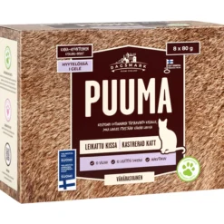 Kissanruoka Dagsmark 8 x 80 g Puuma Kana-hyönteinen hyytelö