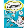 Kissanruoka Dreamies 4 x 10 g Creamy lohta