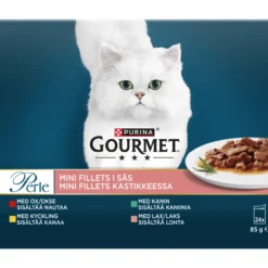 Kissanruoka Gourmet 24 x 85 g Perle Mini Filets kastikkeessa