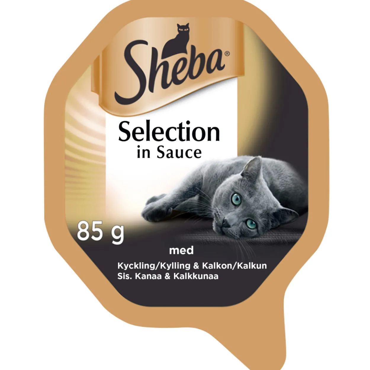 Kissanruoka 85 g Selection kana & kalkkuna kastikkeessa
