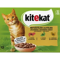 Kissanruoka Kitekat 12 x 85 g metsästäjän menu