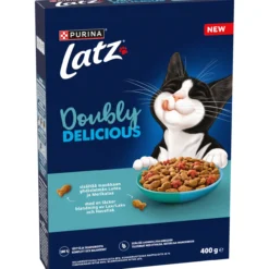 Kissanruoka Latz 400 g Doubly Delicious lohta ja merikalaa