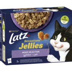 Kissanruoka Latz 12 x 85 g Sensations Jellies Mixed lajitelma hyytelössä