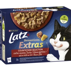 Kissanruoka Latz 12 x 85 g Sensations Extras Countryside hyytelössä