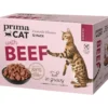 Kissanruoka PrimaCat 12 x 85 g Classic nautaa kastikkeessa