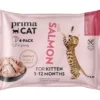 Kissanruoka PrimaCat 4 x 85 g Classic lohta kastikkeessa pennuille