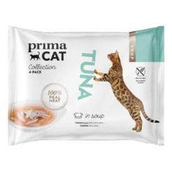 Kissanruoka PrimaCat 4 x 40 g Soup tonnikalaa liemessä