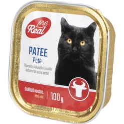 Kissanruoka Real Cat 100 g patee paloja hyytelössä