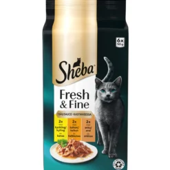 Kissanruoka Sheba 6 x 50 g Fresh & Fine siipikarjalajitelma kastikkeessa