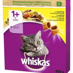 Kissanruoka Whiskas 800 g 1+ kana