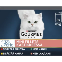 Kissanruoka 8 x 85 g Mini Fillets kastikkeessa