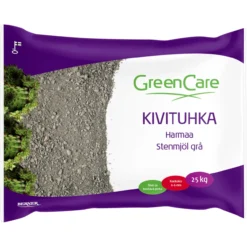 Kivituhka GreenCare 25 kg harmaa, tiivistyvä