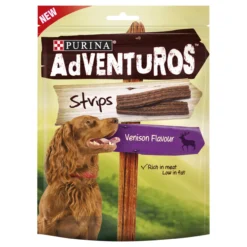 Koiran herkku Adventuros 90 g Strips metsäkauris