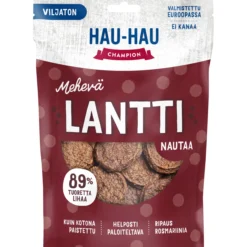 Koiran herkku Hau-Hau 140 g Mehevä lantti nautaa