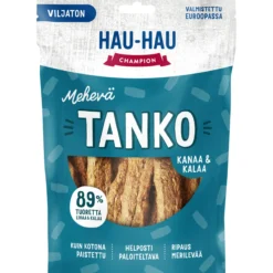Koiran herkku Hau-Hau 140 g Mehevä tanko kanaa & kalaa