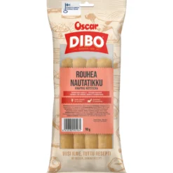 Koiran puruherkku Dibo 4 kpl 90 g rouhea nautatikku