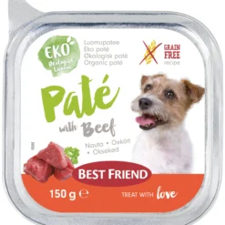Koiranruoka Best Friend 150 g nautapatee luomu