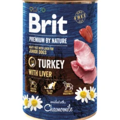 Koiranruoka Brit Premium 400 g pennuille kalkkuna-maksa