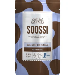 Koiranruoka Dagsmark 120 g Soossi kana-nauta-metsämarja kastikkeessa
