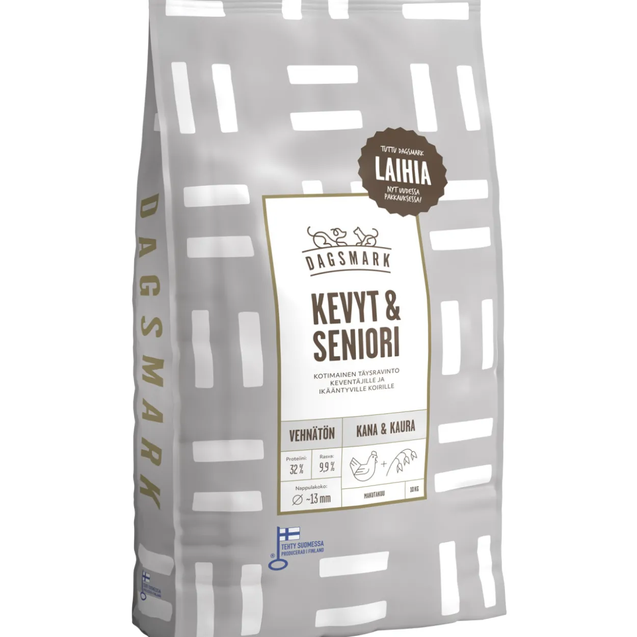 Koiranruoka Dagsmark 10 kg Kevyt & Seniori kana-kaura