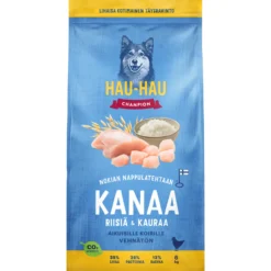 Koiranruoka Hau-Hau Champion 6 kg Kanaa, riisiä & kauraa