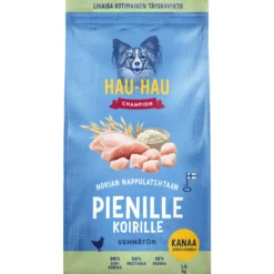 Koiranruoka Hau-Hau Champion 1,5 kg pienille koirille kana