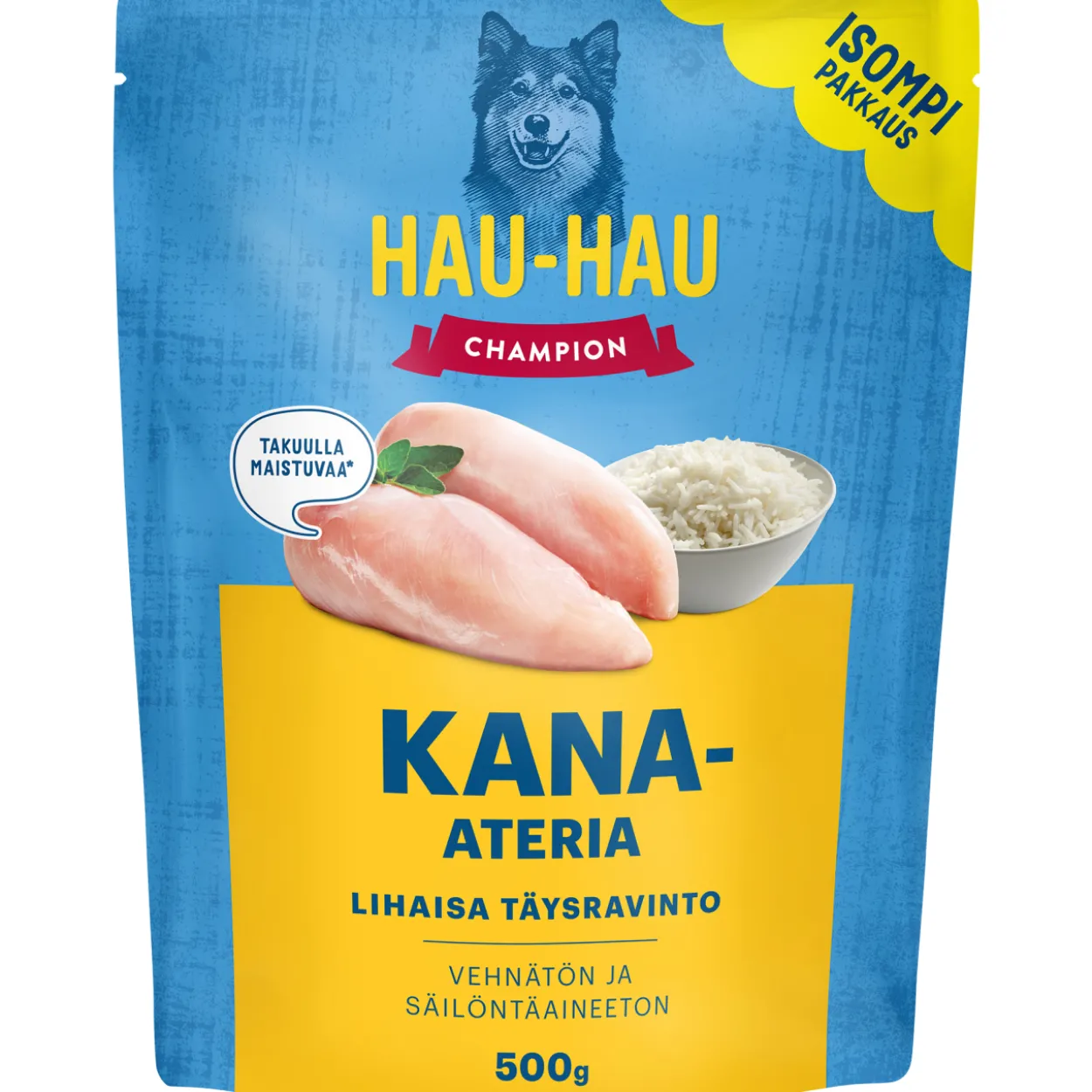 Koiranruoka Hau-Hau 500 g kana-ateria