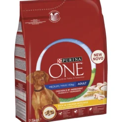 Koiranruoka Purina One 2,5 kg Medium / Maxi Adult kana & riisi