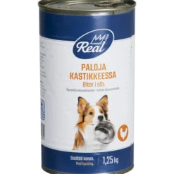 Koiranruoka Real Dog 1,25 kg paloja kastikkeessa