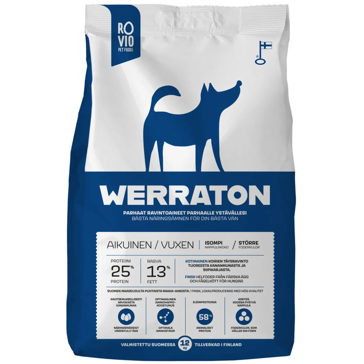 Koiranruoka Werraton 12 kg aikuinen