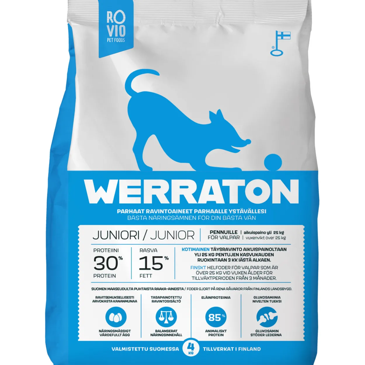 Koiranruoka Werraton 4 kg juniori