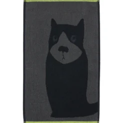 Käsipyyhe Finlayson 30 x 50 cm Dog harmaa/musta/lime