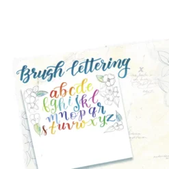 Kuitukärkikynä 12 kpl kaksipäinen brush letter duo
