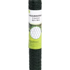 6-kulma verkko PVC 0,5 x 10 m HEX
