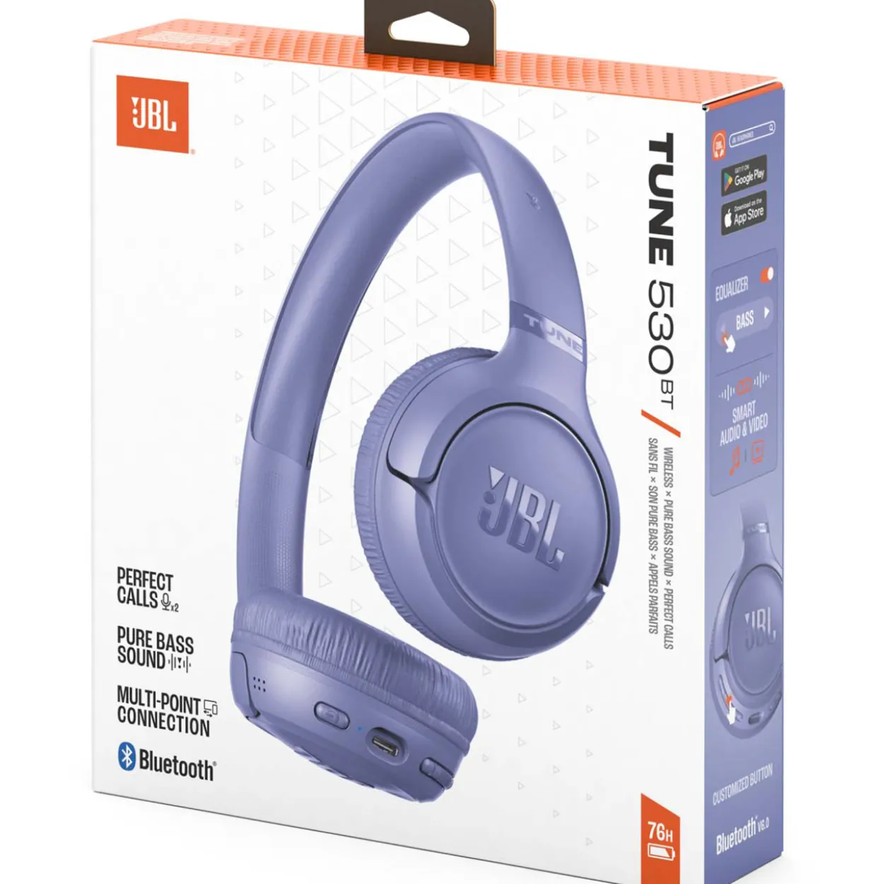 Kuulokkeet JBL Tune 530 BT lila