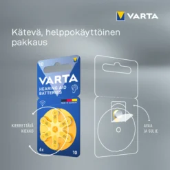 Kuulokojeparisto Varta 10 6 kpl