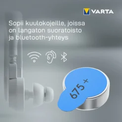 Kuulokojeparisto Varta 675 6 kpl