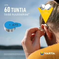 Kuulokojeparisto Varta 675 6 kpl