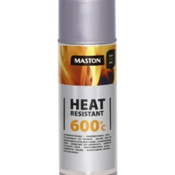Kuumankestomaali 600 °C hopea, 400 ml