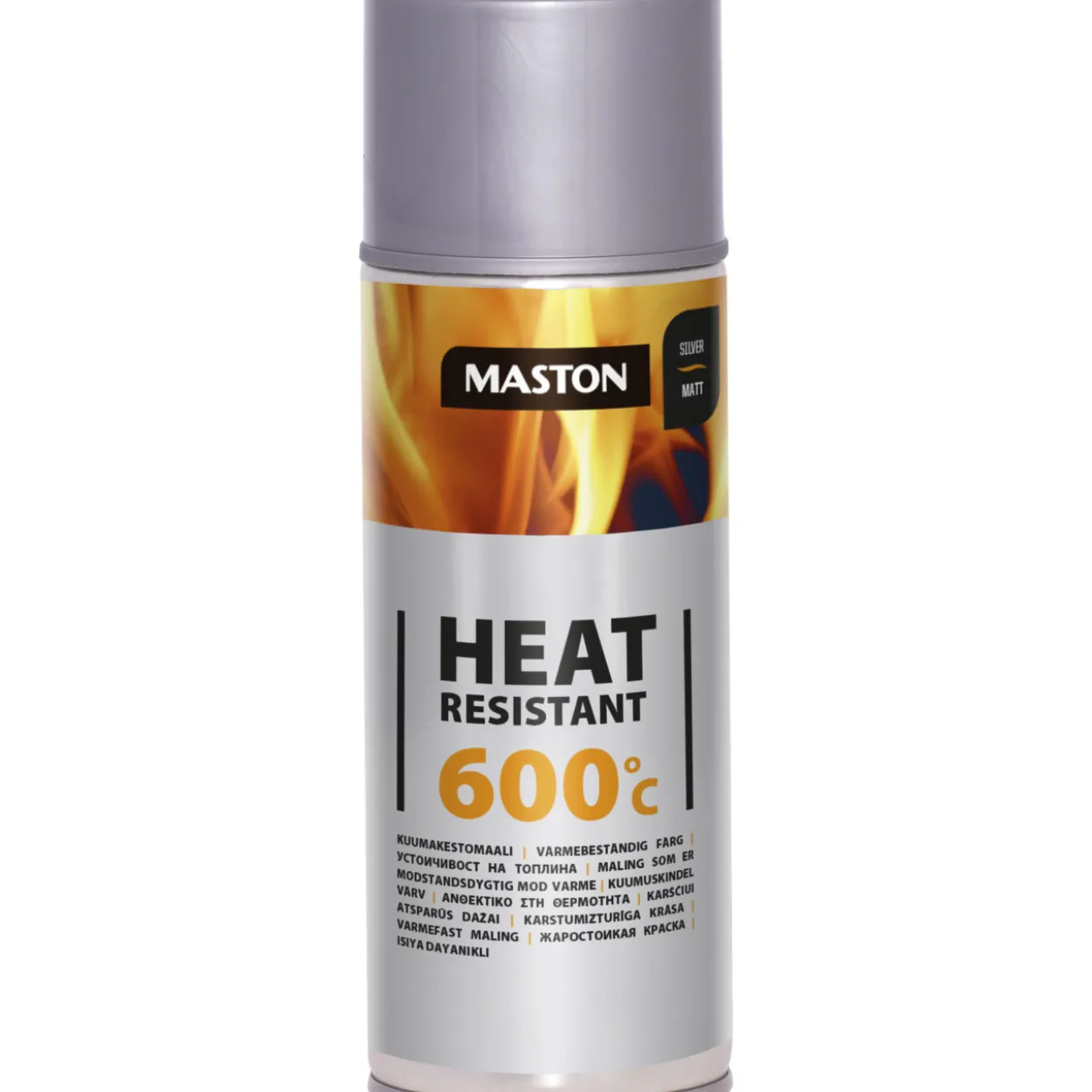 Kuumankestomaali 600 °C hopea, 400 ml