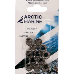 Kuusiomutteri Arctic Marine DIN934 M8 A4, 12 kpl