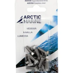 Kuusioruuvi Arctic Marine DIN933 M6x16 A4, 15 kpl