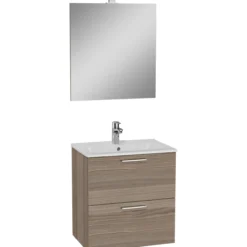 Kylpyhuonekalustesetti Vitra 3in1 Mia 60 cm tammi