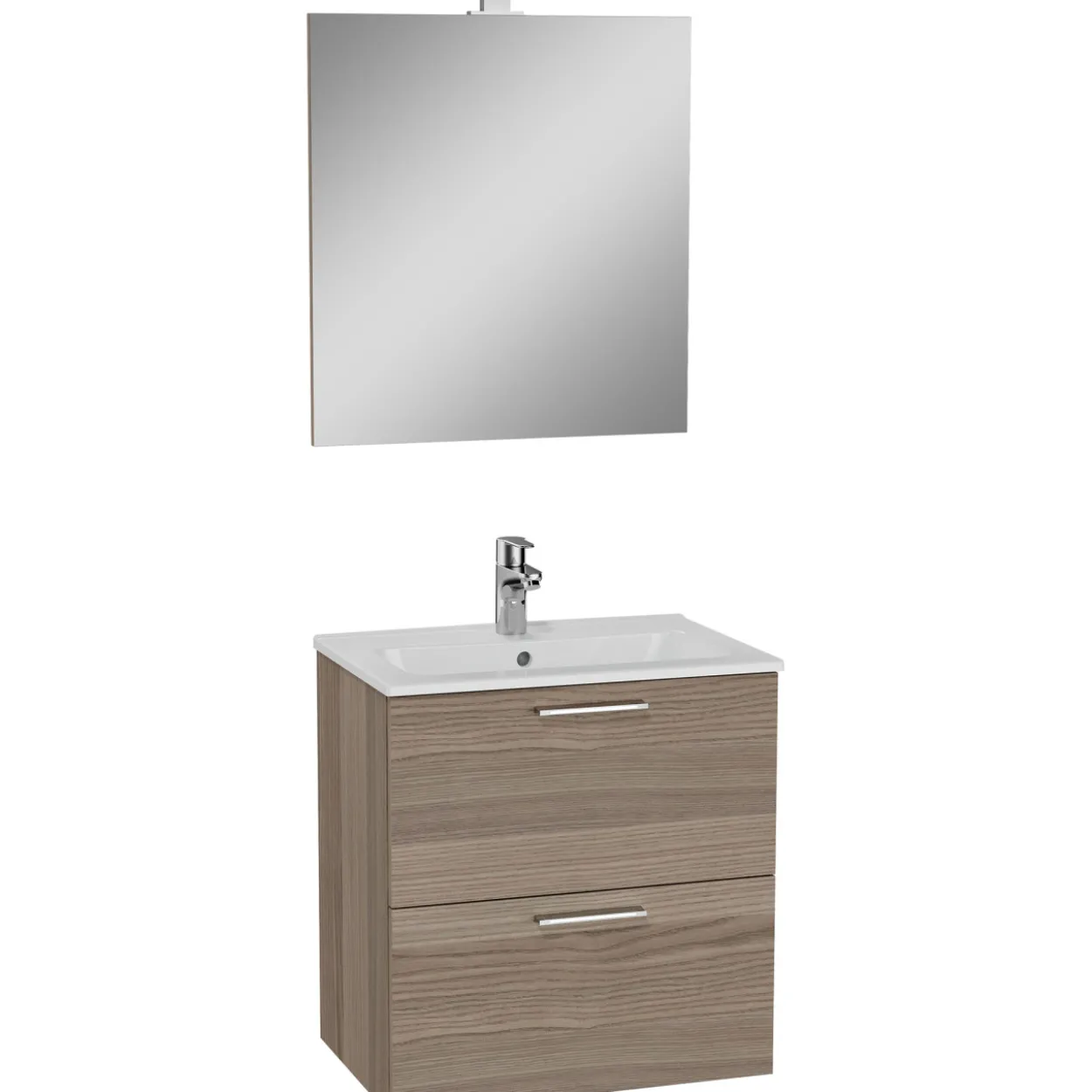 Kylpyhuonekalustesetti Vitra 3in1 Mia 60 cm tammi