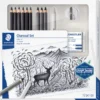 Kynäsetti Staedtler 12 osaa hiilipiirustus