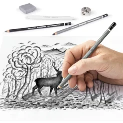 Kynäsetti Staedtler 12 osaa hiilipiirustus